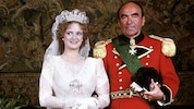Fürstin Gloria von Thurn und Taxis trug bei ihrer Hochzeit mit Johannes Fürst von Thurn und ...