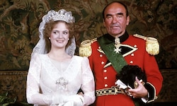 Fürstin Gloria von Thurn und Taxis trug bei ihrer Hochzeit mit Johannes Fürst von Thurn und ...