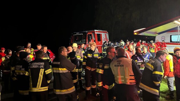 Mehr als 100 Einsatzkräfte suchten nach dem Autolenker