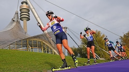 Anna Gandler beim Show-Rennen in München.