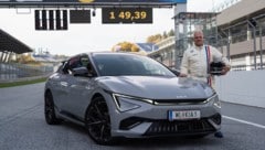 Kurt Praszl stellte auf dem Red Bull Ring eine Rekordzeit für Elektroautos mit Straßenzulassung ...