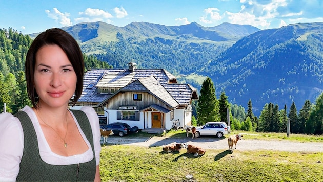 Maria Hartl bewirtschaftet die Jauchza Hütte (1900 Höhenmeter) in den Nockbergen.