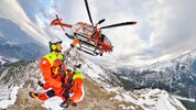 Der RK-2 in Reutte ist mit Seilwinde ausgerüstet und fliegt auch nach Sonnenuntergang.