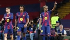 Die Granden des FC Barcelona (im Bild Pedri, Kounde, Yamal, von links) werden am 20. Dezember ...