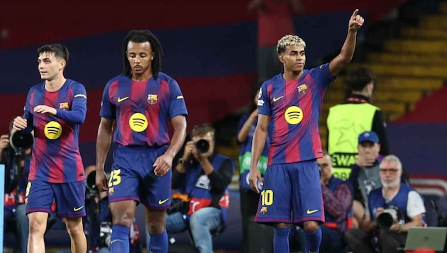 Die Granden des FC Barcelona (im Bild Pedri, Kounde, Yamal, von links) werden am 20. Dezember ...