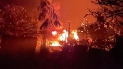 In der gleichen Region wurde in der Nacht auch ein Umspannwerk getroffen (Bild).