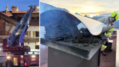 Die Freiwillige Feuerwehr Grän rückte mit fünf Fahrzeugen und rund 20 Einsatzkräften zum ...