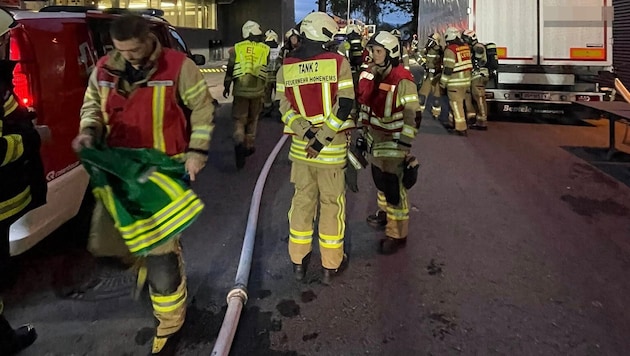In Hohenems wurden die Florianis zu einem Einsatz gerufen.