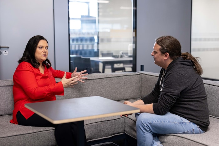 Wera Gruber im Interview mit „Krone“-Redakteur Robert Fröwein.