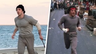 Zum Verwechseln ähnlich: Anthony Ippolito (li.) und Sylvester Stallone.