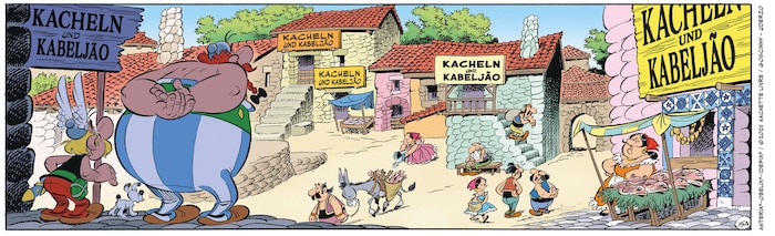Liebevolle Seitenhiebe auf die portugiesische Nationalspeise Kabeljau.