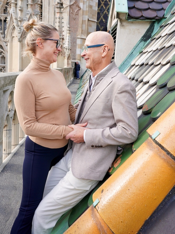 Top-Unternehmer Kurt Mann zeigt sich mit seiner neuen Liebe Renata.