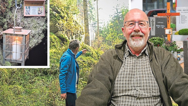 Ein Lokalaugenschein führte auch zum Fundort der Leiche von Roland Drexler und es gibt ...