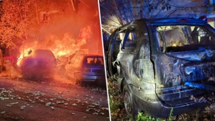 Lichterloh brannte das Auto.