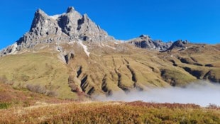 Blick zum Großen Widderstein von Hochkrumbach aus.