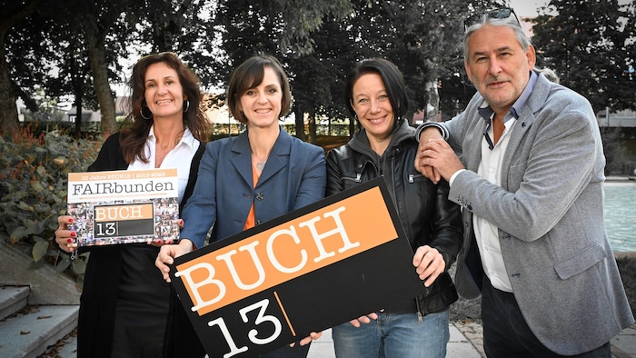 Renate Loitsch, Julia Jank, Eva Brislinger und Gründer des Vereins Gerald Eschenauer (v.l.) ...