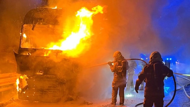 Die Floriani hatten auf der A1 ordentlich was zu tun.