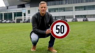 Alles Gute, Coach! Rolf Landerl will zum 50er heute auch einen „Dreier“. 