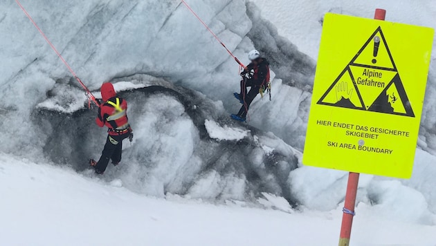 Stürze in Gletscherspalten enden nicht immer so glimpflich wie am Mittwoch im Zillertal.