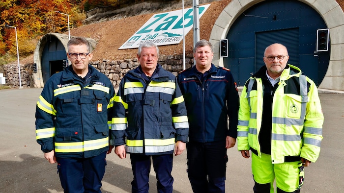 Robert Mayer, Reinhard Leichtfried, Klaus Tschabuschnig und Robert Galler (v.l.)