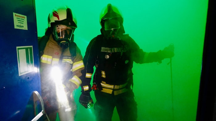 Im „Zentrum am Berg“ lernen die Feuerwehrleute den Ernstfall kennen.