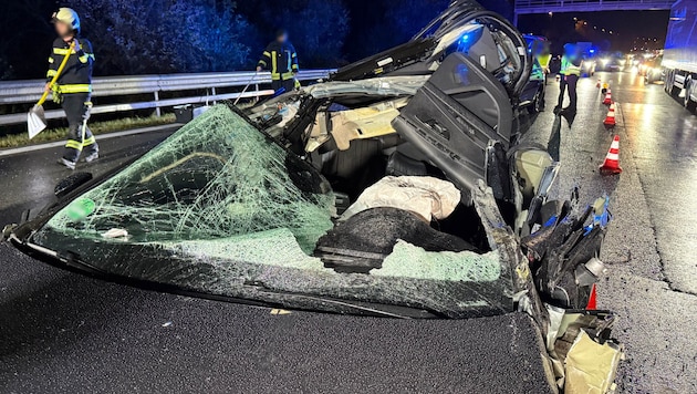 Der Lenker starb, dessen Beifahrer überlebte verletzt.