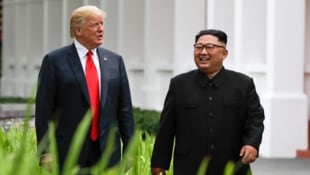 Ein Treffen der beiden fand bereits 2018 in Singapur statt, ein Jahr darauf sprachen Trump und ...