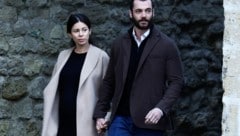 Am Dienstag begleiteten Louis Sarkozy (r.) und seine hochschwangere Frau Natali den ...