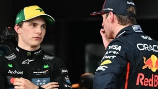 Max Verstappen (r.) wird für Oscar Piastri (l.) immer mehr zur Bedrohung.