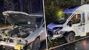 Mehrere Verletzte und zwei demolierte Fahrzuge forderte der Unfall.