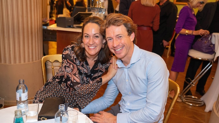 Moderatorin Bianca Schwarzjirg mit Ehemann Michael Szymoniuk.