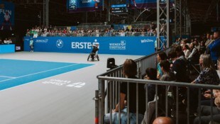 Nico Langmann bei seinem Match in der vollen Marx-Halle.