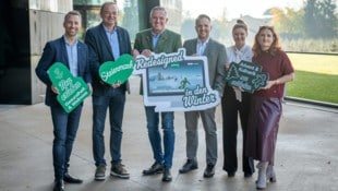 Philip Borckenstein-Quirini (Thermenresort Bad Loipersdorf), Georg Bliem (Planai), LH Mario ...