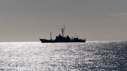 Ein Kriegsschiff im Meer, das der „Aleksandr Shabalin“ sehr ähnlich schaut. (Symbolbild)