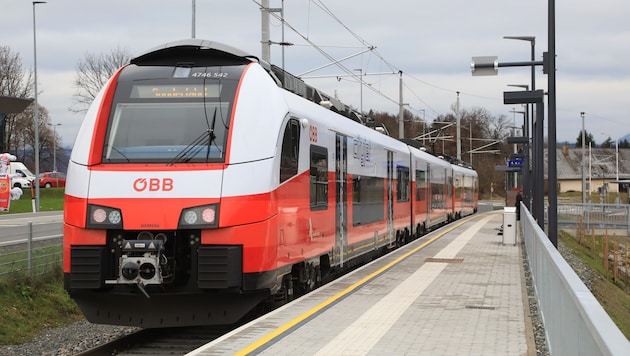 Unweit des Bahnhaltes in Köttmannsdorf geschah das Unglück.
