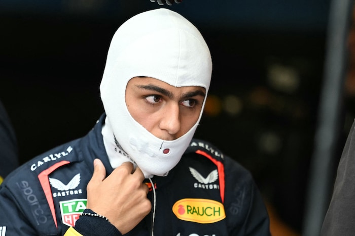 Arvid Lindblad nahm im Boliden von Max Verstappen Platz.