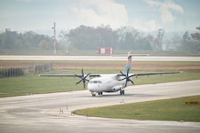 Um 9.32 Uhr landete der Flieger aus Frankfurt am Linzer Airport. Es war der vorerst letzte ...