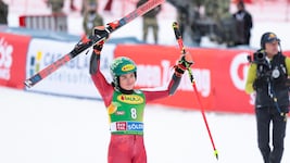 Julia Scheib hat den Riesentorlauf in Sölden gewonnen.