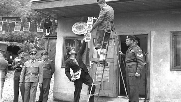 Herbst 1953: Im Grenzgebiet zu Niederösterreich wird ein Kontrollposten der Alliierten ...