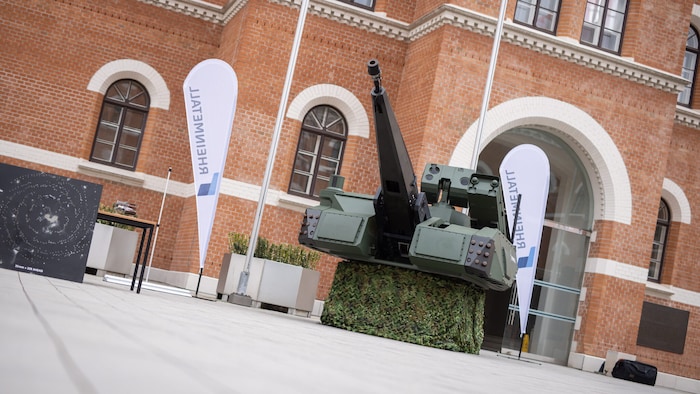 Ein „Skyranger“-System bei einer Präsentation in der Rossauer Kaserne