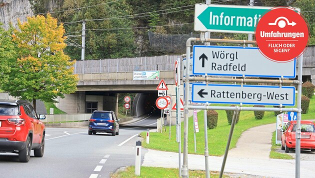 Der Verkehr läuft durch den Rattenberger Stadtbergtunnel.