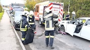 Die Florianis von Aschbach hatten einen ungeplanten Zwischenfall: Das Rote Kreuz war schon da, ...