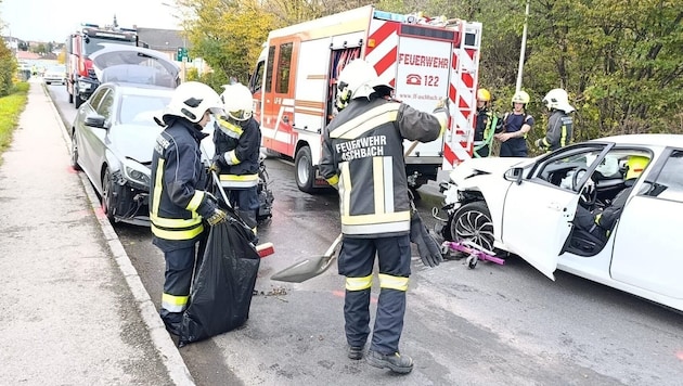 Die Florianis von Aschbach hatten einen ungeplanten Zwischenfall: Das Rote Kreuz war schon da, ...