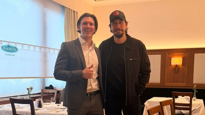 Gastronom Christoph Plachutta nahm Adam Driver im Plachutta-Stammhaus in Wien-Hietzing in ...