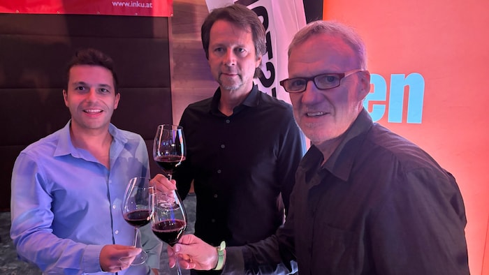 Michael Fally, Peter Schöttel und Ralph Schader (v. li.).