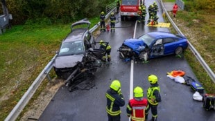 Beide Fahrzeuge wurden komplett zerstört