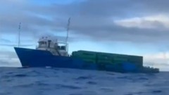 Auf dem Frachter sollte Kokain nach Spanien gebracht werden.