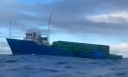 Auf dem Frachter sollte Kokain nach Spanien gebracht werden.
