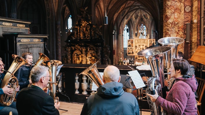Auch in den Kirchen rund um den Wolfgangsee erklang Blasmusik.