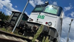 Die kaum genutzten E-Loks am Abstellgleis in Albersdorf 